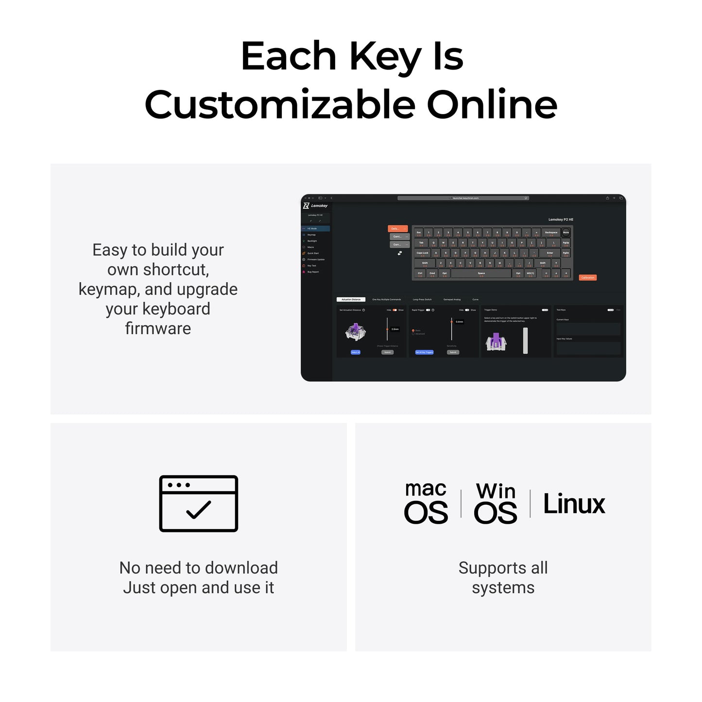 Lemokey P2 HE Launcher Customization