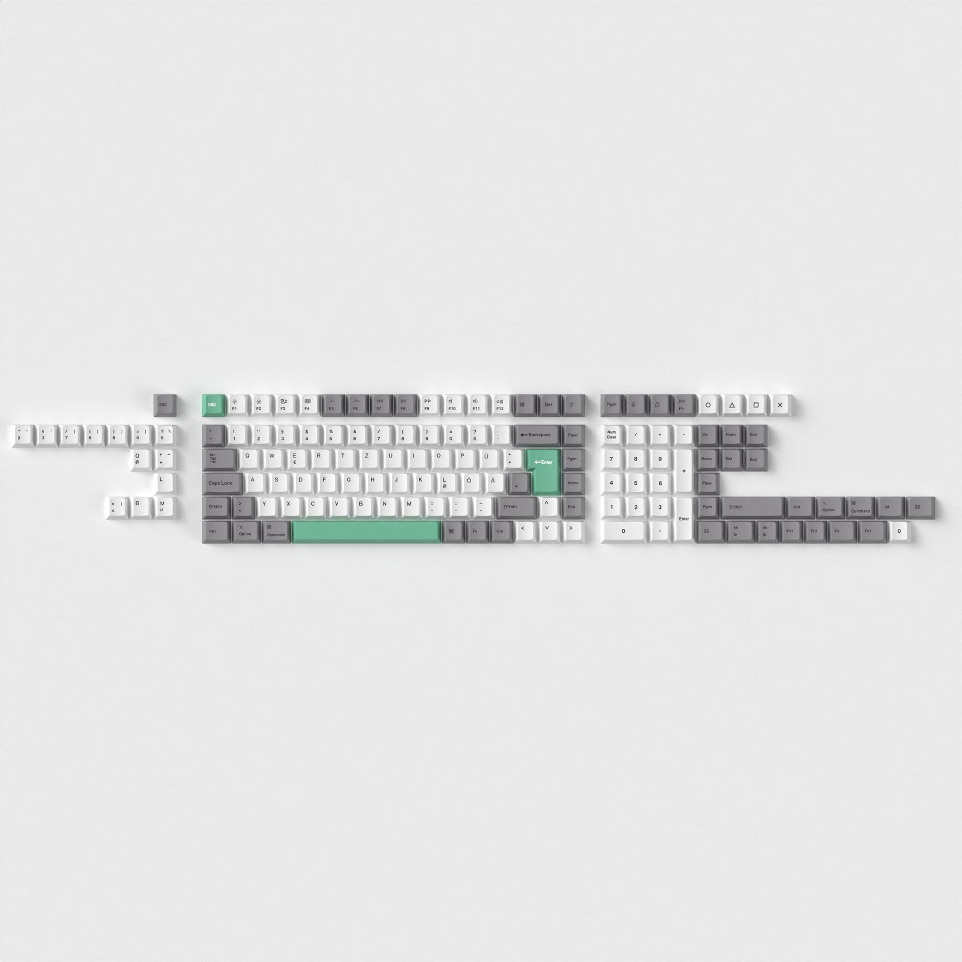 MOLGRIA Tasti in bianco e nero, 136 set rosso Cherry Keycaps PBT Cherry Profile Dye Sublimazione MOLGRIA Tasti in bianco e nero, 136 set rosso Cherry Keycaps PBT Cherry Profile Dye Sublimazione