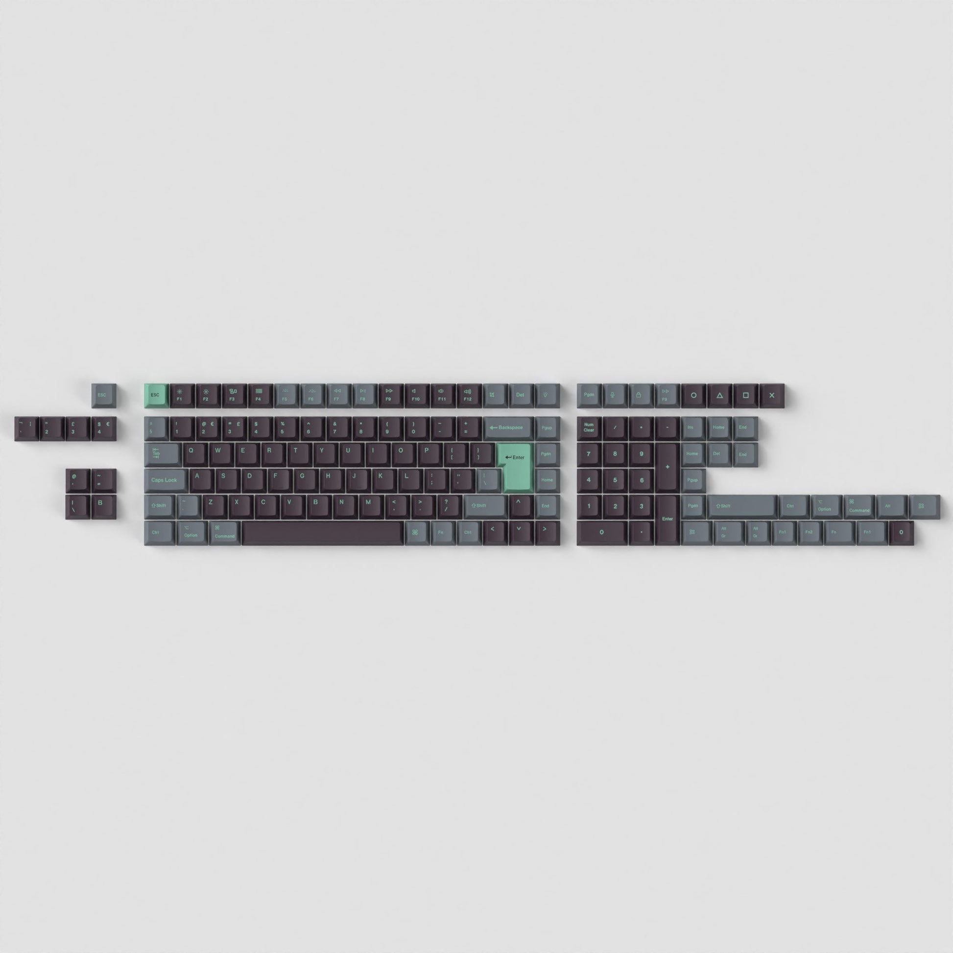 Sunzit PBT Keycaps ANSI & ISO Layout 129 Toetsen Set MOA Sunzit PBT Keycaps ANSI & ISO Layout 129 Toetsen Set MOA