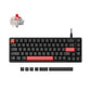 Lemokey X6 QMK Wired Mechanical Keyboard 65 Percent Layout Keychron Mechanical Red Switch