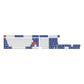 Double Shot OSA PBT Keycap Full Keycap Set - Blue and White