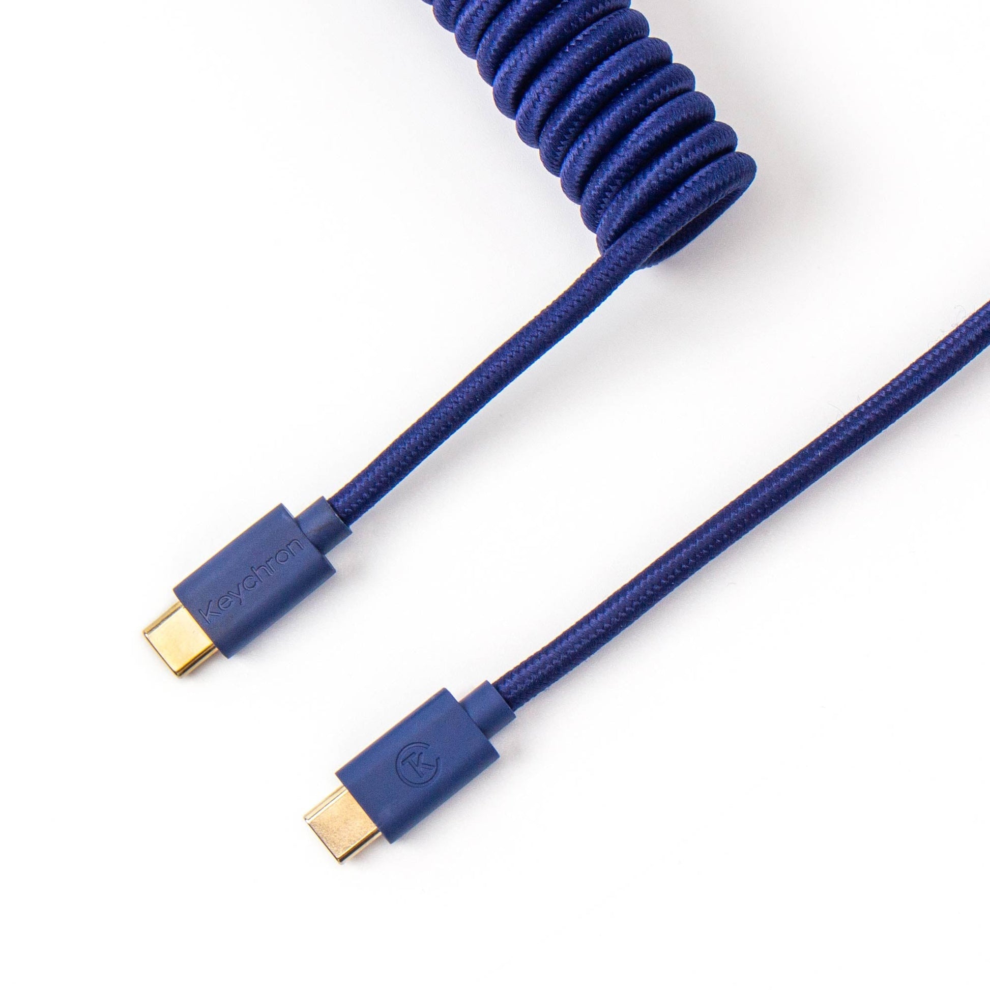 Coiled Aviator Cable for Mechanical Keyboards
