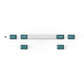 Keychron double shot PBT Cherry profile full set keycap set white mint for ANSI ISO WKL layout