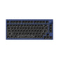 Lemokey P1 Pro QMK/VIA Wireless Custom Gaming Keyboard 75 Percent Layout Aluminum Navy Blue Barebone for Windows Mac Linux